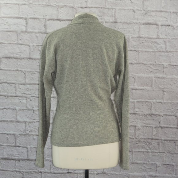 Vintage 80s Lambswool Angora Wrap Sweater - Picture 3 of 6